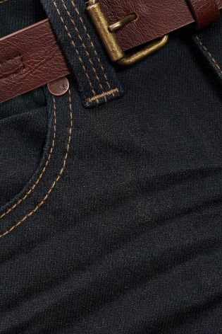 Black Skinny Belted Jeans (3-16yrs)